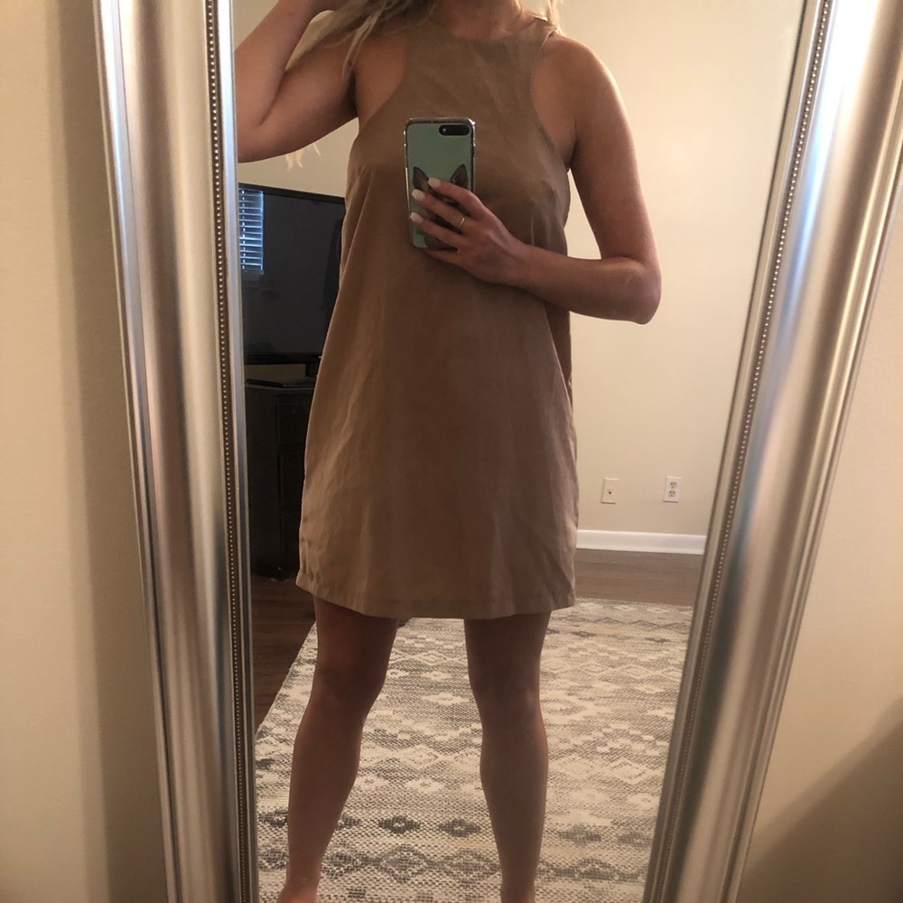 Beige Tobi shift dress